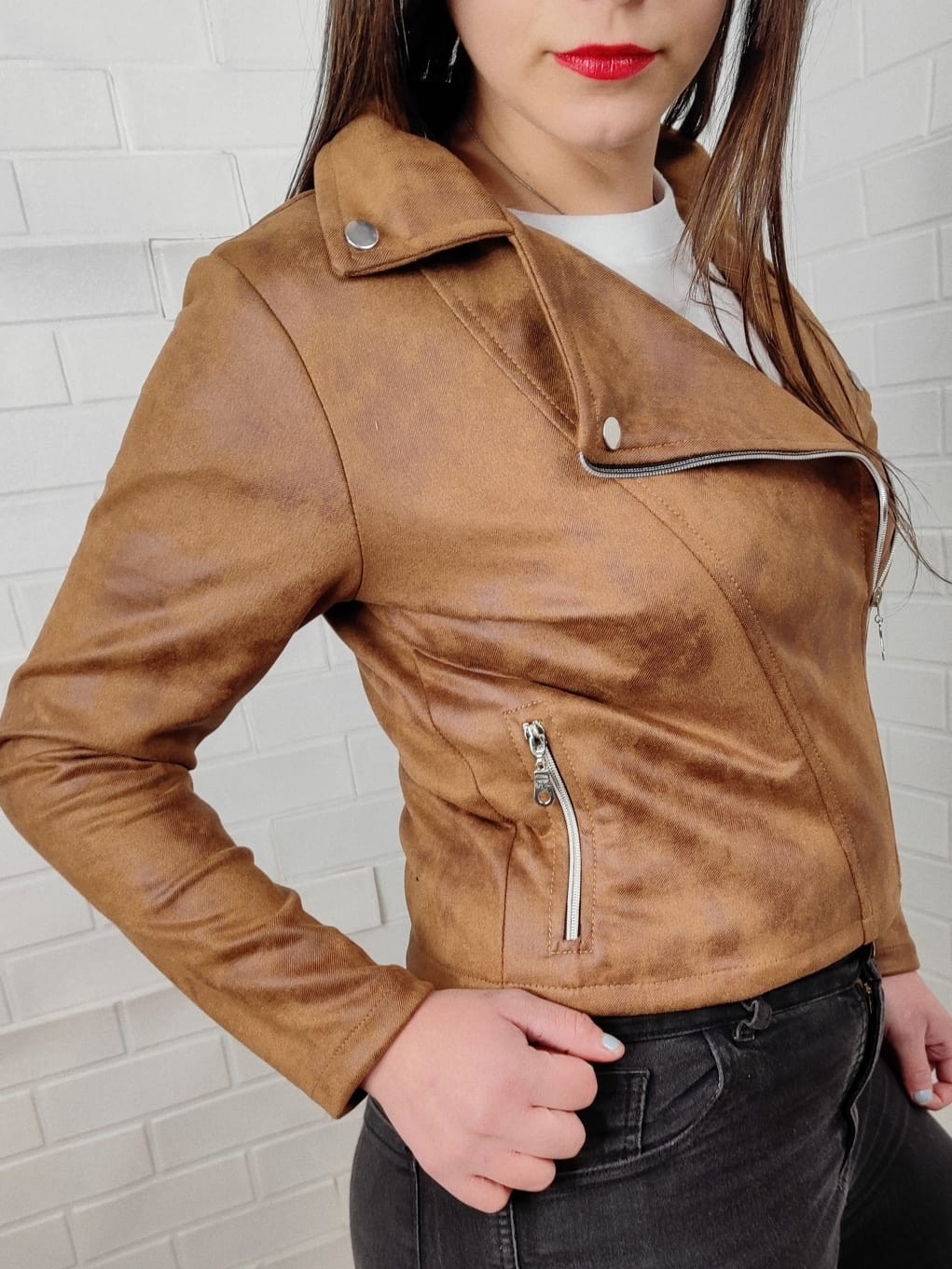 Campera Cruzada Gamuzada - Imagen 4