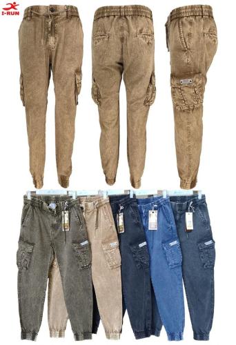 Cargo Efecto  Jeans de Gabardina