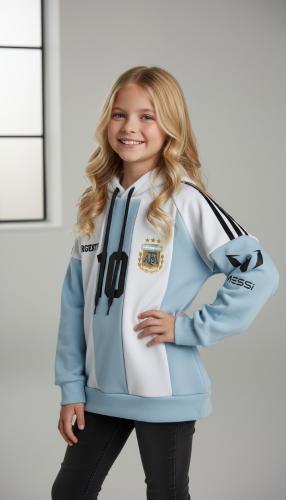 Buzo Messi   " Tela Modal con Plush " Super Abrigado