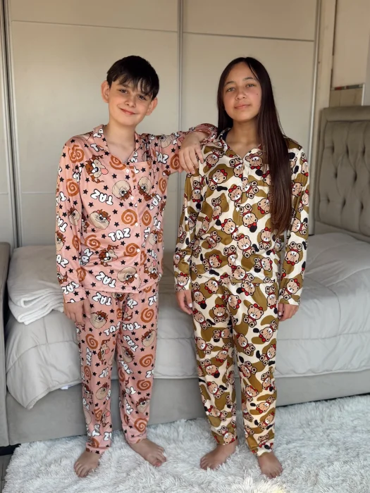 Pijama Camisero de Nena y Nene