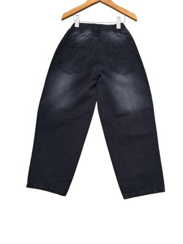 Baggy con Elastico Negro Gastado