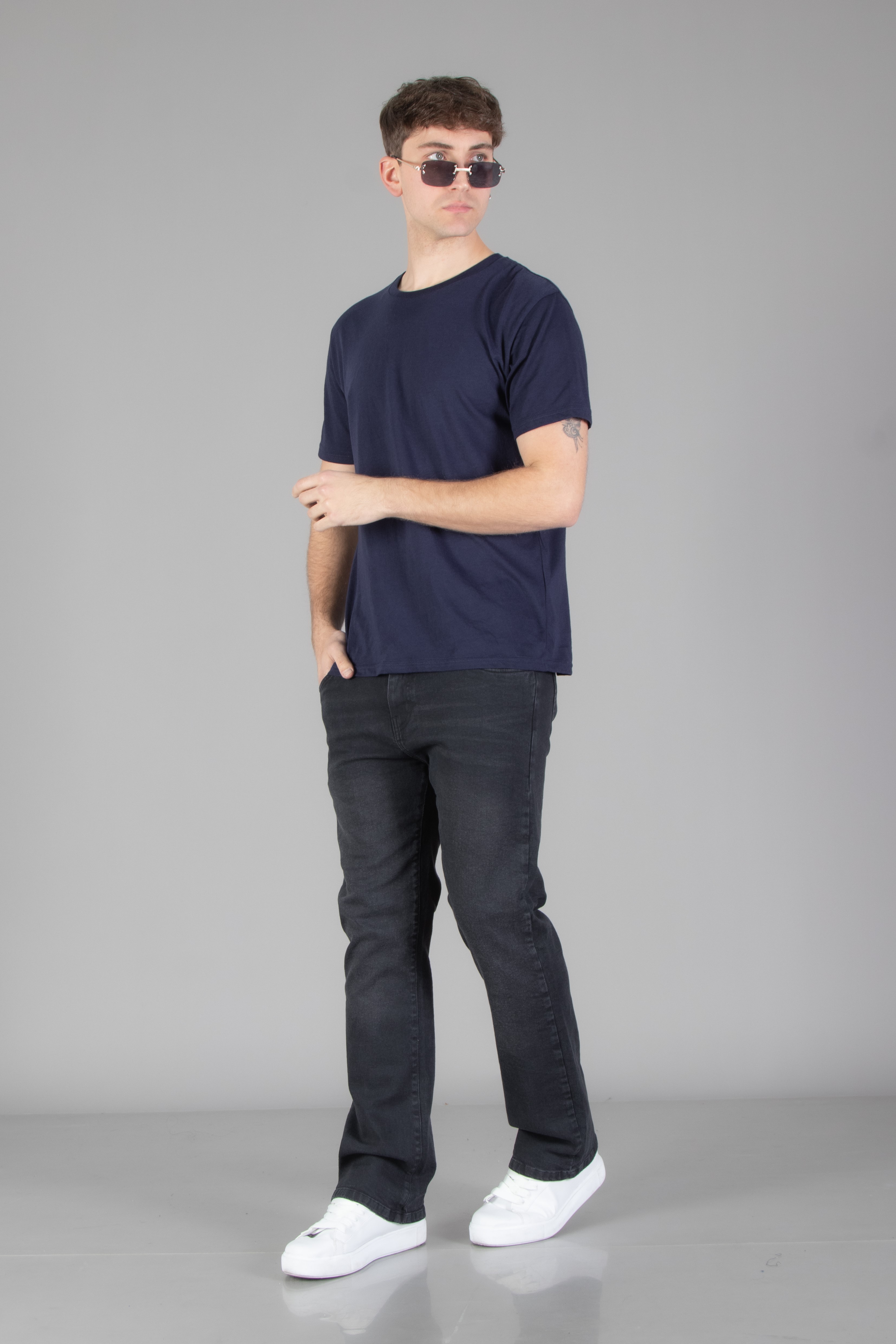 Pantalón Oxford Elastizado - Jeans%20FLARE%20Elastizado%20Negro%201.jpeg