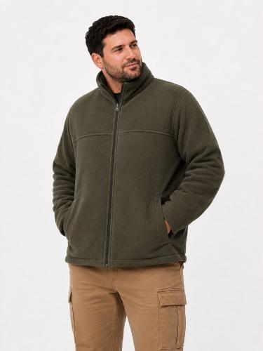 Campera Polar con Piel