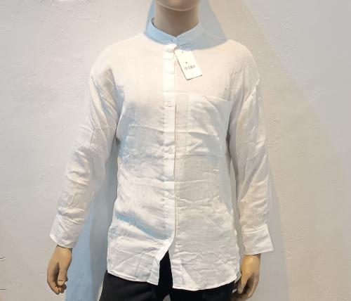 Camisa Lino Cuello Mao