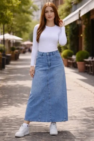 Pollera Larga Jean