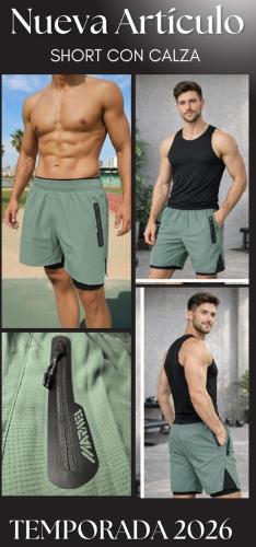 Short con Calza Dri-fit con Termosellado de Hombre Talles 1 al 5 - Miniatura 6