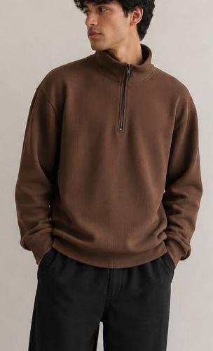 Sweaters Waffle con Piel