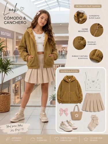 Campera Corderoy con Corderito