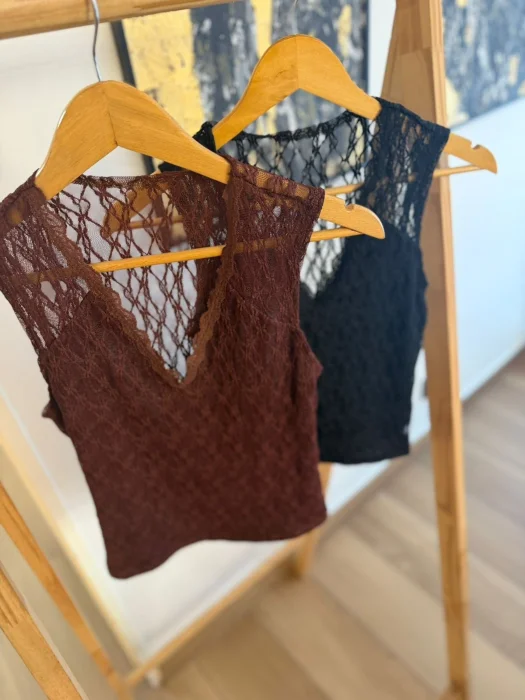 Blusa de Encaje Holanda
