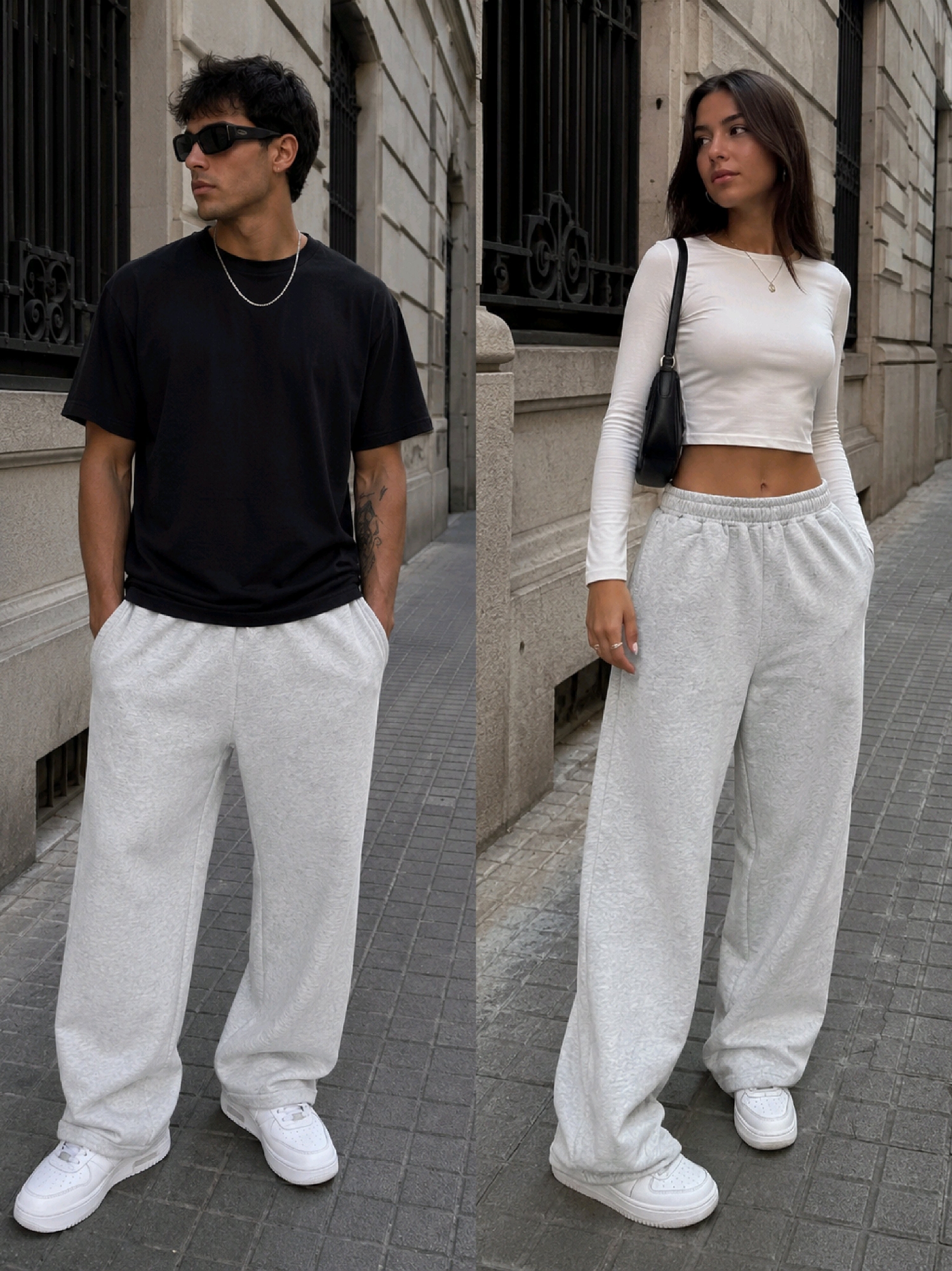 Jogging Baggy Unisex Frisa Peinada Invisible - Imagen 3