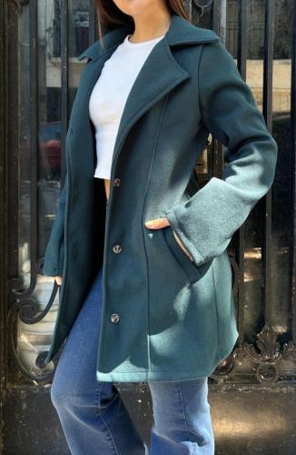 Saco Paño Largo Mujer Invierno Buzo Sweater Sweater Abrigo Dama Campera Poleron