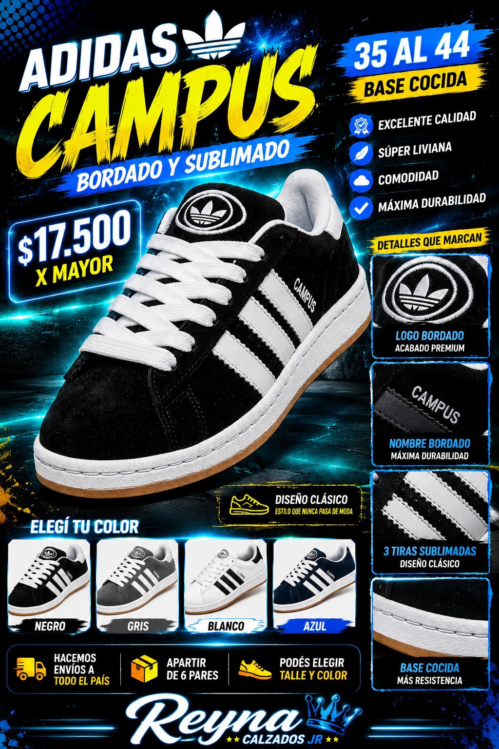 Adidasa_campus_bordado (por Pedido) - Imagen 3