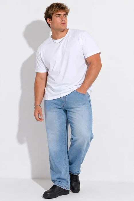 Jean Clásico Especial Hombre Pantalon Ancho Y2k Denim Grande Unisex Fabricantes Promo