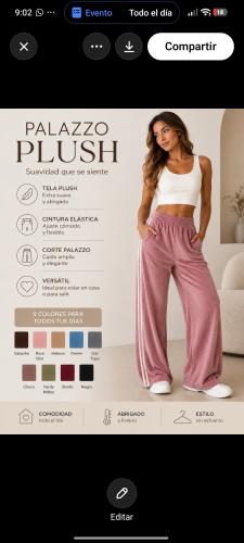 Palazo Plush Bifaz 2 Tiras