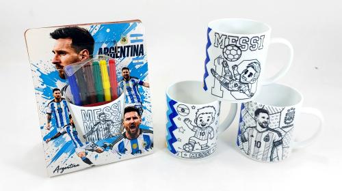 Taza para Pintar Messií Mundial