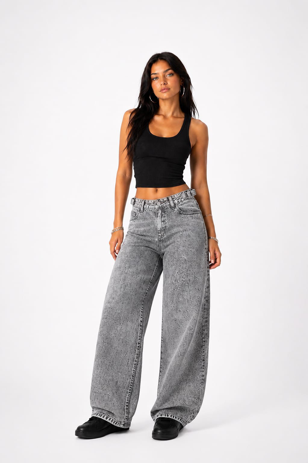 Jean Baggy C Regulador Dama Pantalón Ancho Denim Mujer 2000's Pinterest Moda Fabrica - Imagen 4