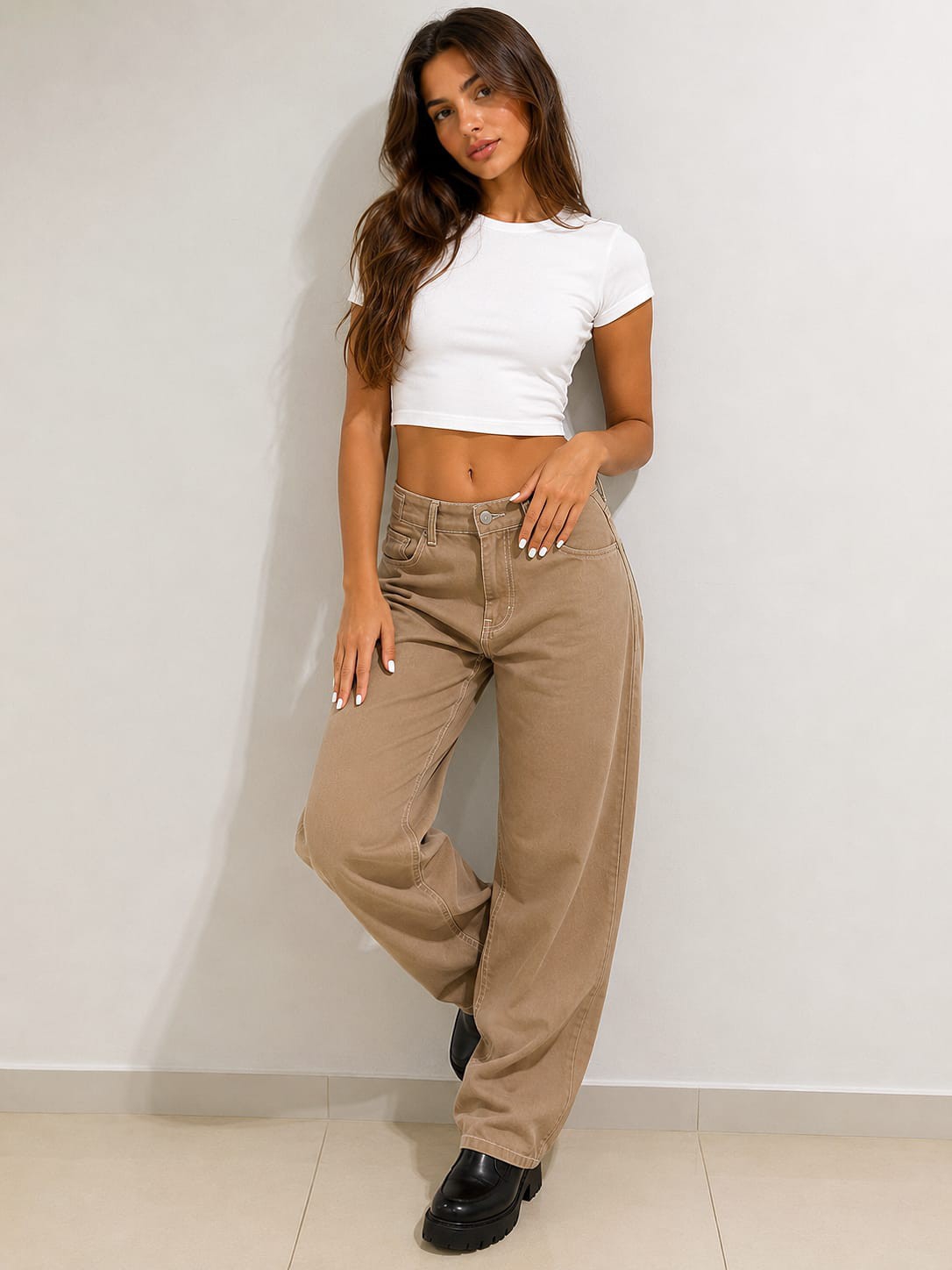 Jean Baggy C Regulador Dama Pantalón Ancho Denim Mujer 2000's Pinterest Moda Fabrica - Imagen 7