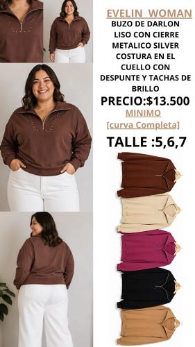 Buzo con Cierre y Tachas