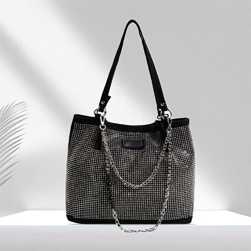 Bolso Gamuza con Strass Importado