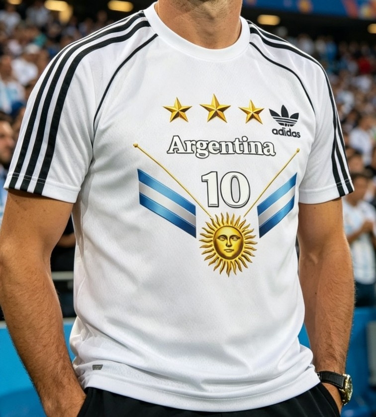 Camiseta W18 con Logos de Argentina de Niños 6 al 16 - Imagen 3