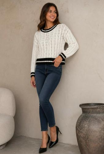 Sweater Universitario Trenzas