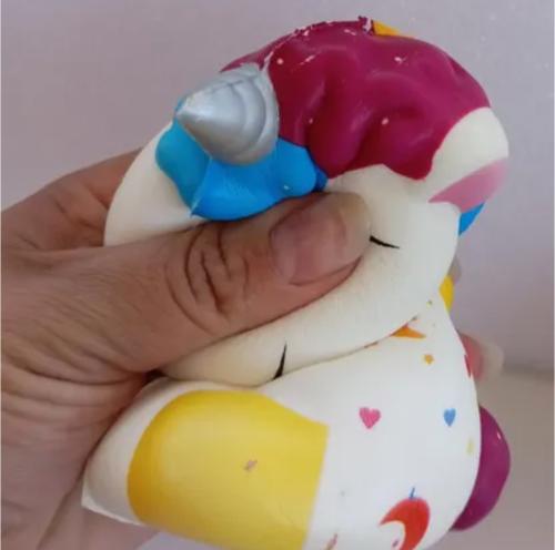 Squishy Unicornio Antiestres Suave Perfumado  11 Cm Aprox,jugueteria