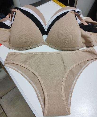 Conjunto Triangulito Algodón con Vedetina