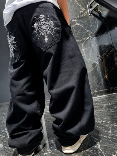 Jeans Ballloon Fit de Niño Art Skull Flow L1 - Miniatura 3