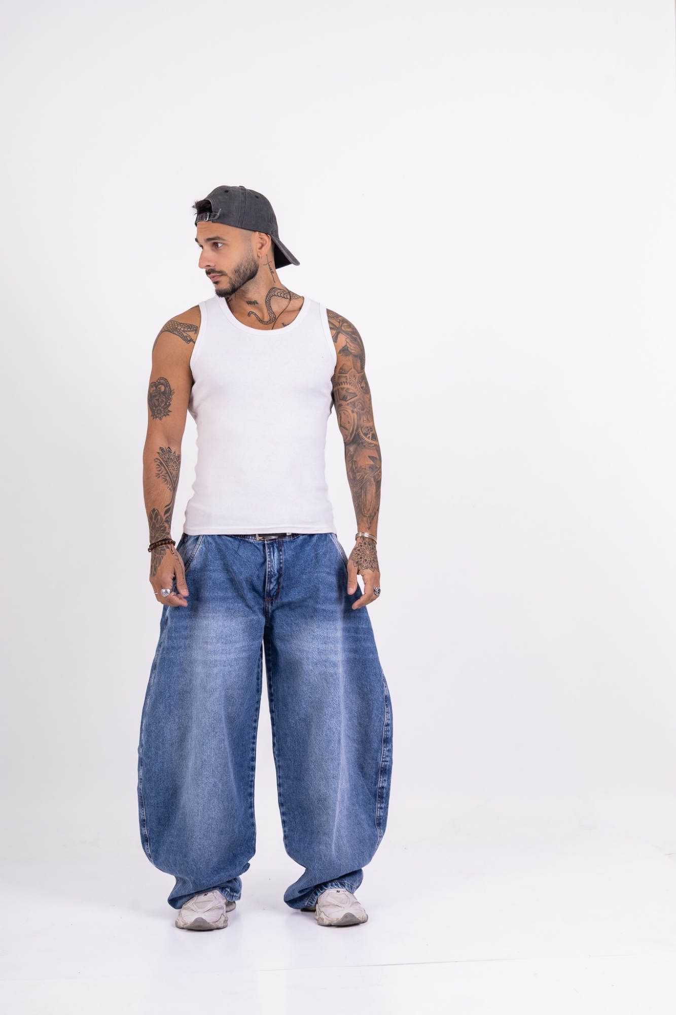 Jeans Balloon Fit de Hombre Art Eminem - Imagen 7