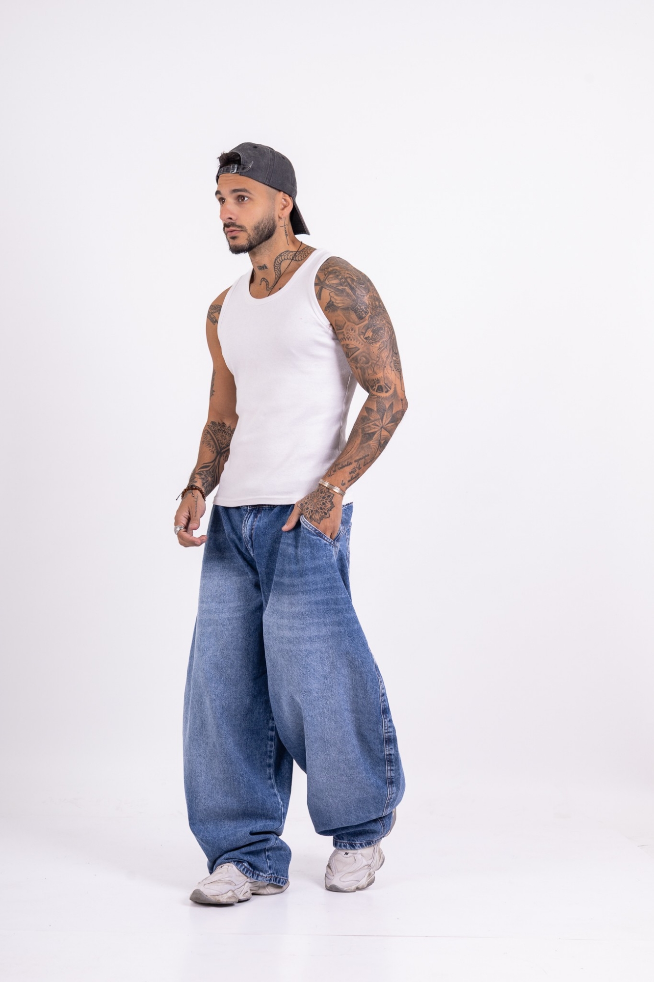 Jeans Balloon Fit de Hombre Art Eminem - Imagen 8