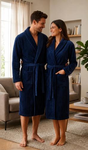 Batas Flannel Acanelado Unisex - Miniatura 2