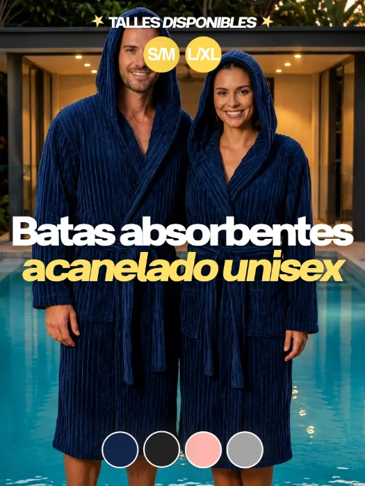 Batas Absorbentes Acanelado Unisex