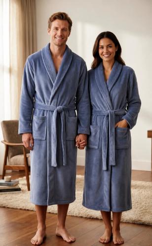 Batas Flannel Liso Unisex