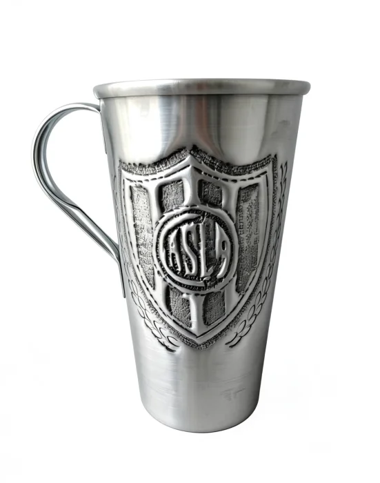 Jarra Cincelada Labrada de Aluminio 1 Litro San Lorenzo
