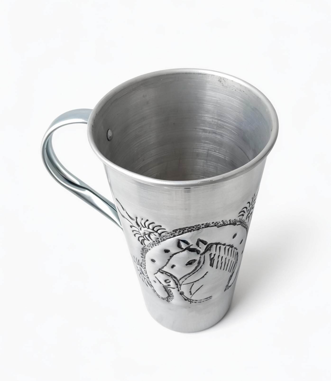 Jarra Cincelada de Aluminio 1litro Caballo - Imagen 2