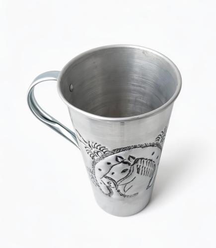 Jarra Cincelada de Aluminio 1litro Caballo - Miniatura 2