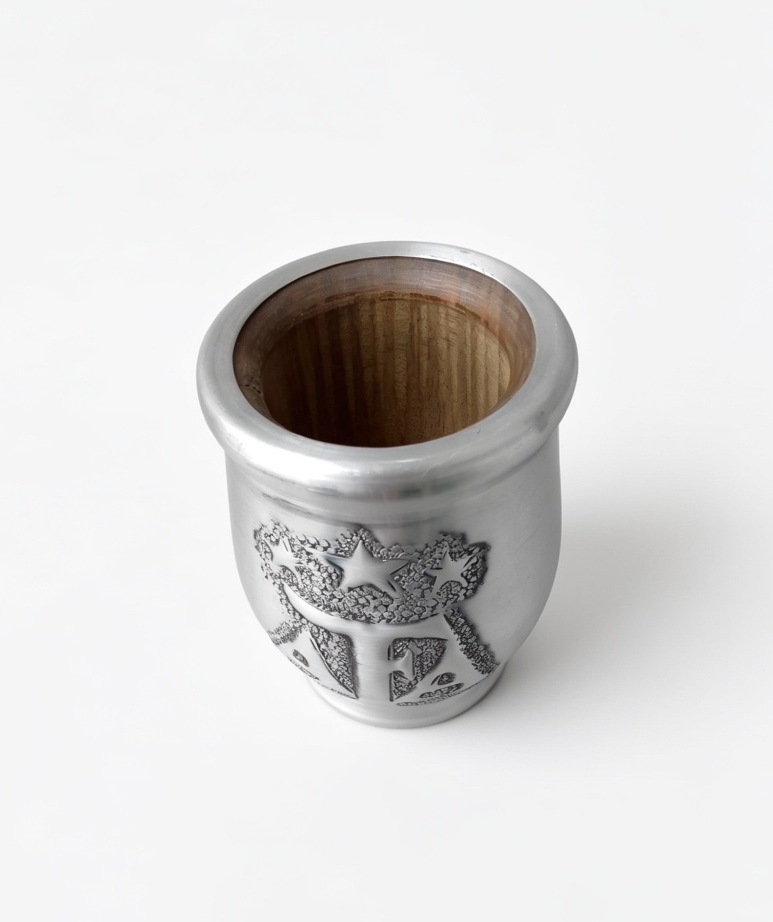 Mate de Palo Santo Forrado Cincelado Afa - Imagen 2