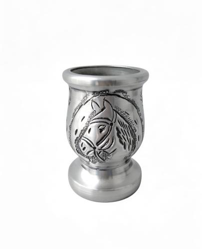 Mate de Palo Santo Forrado Cincelado Caballo