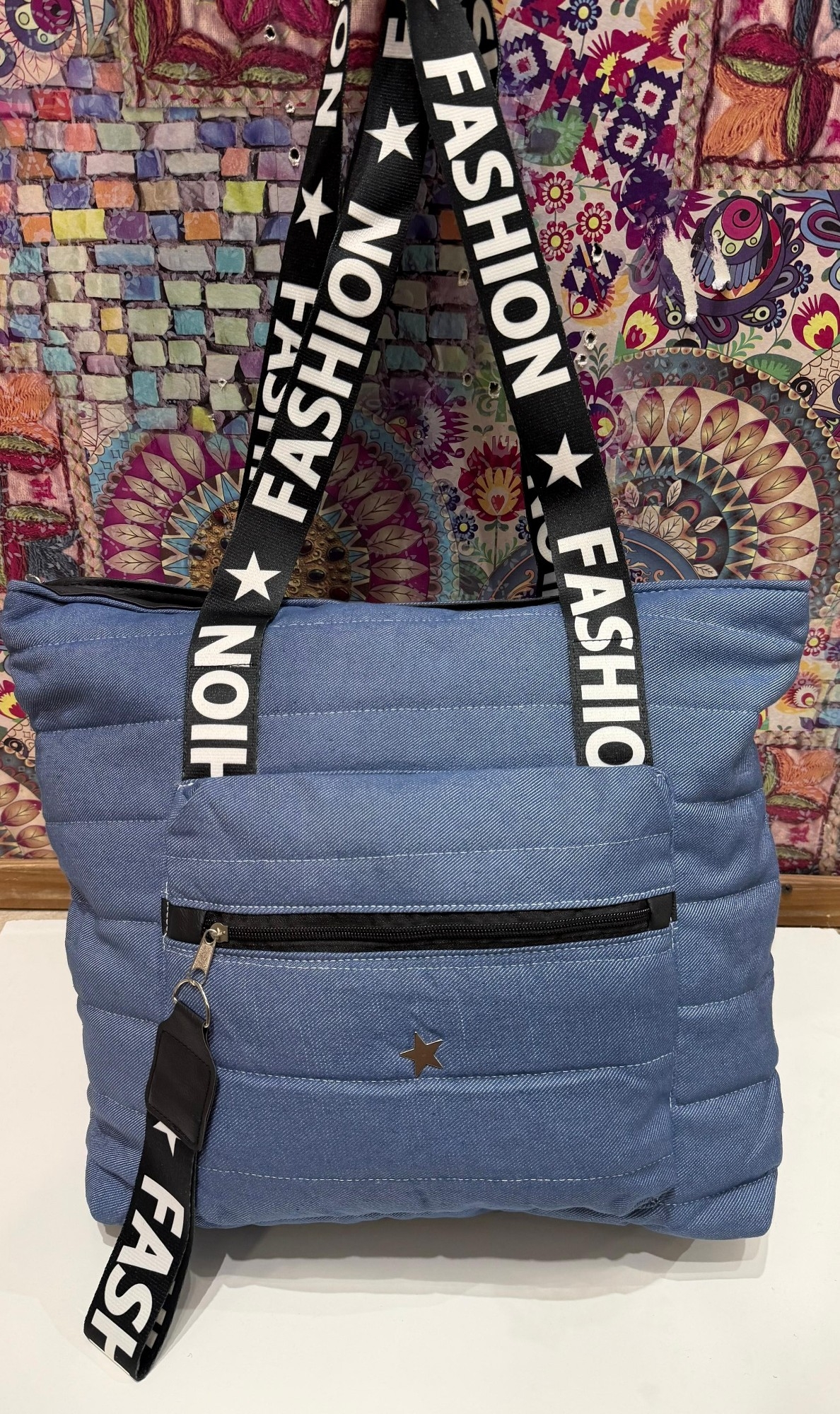 Bolso Universitario de Tela Tipo Lona - Imagen 1
