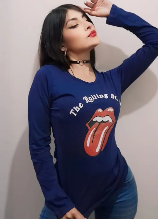 Remera  Manga Larga Estampada  Mia