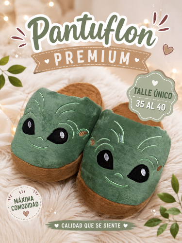 Pantuflon Baby Yoda