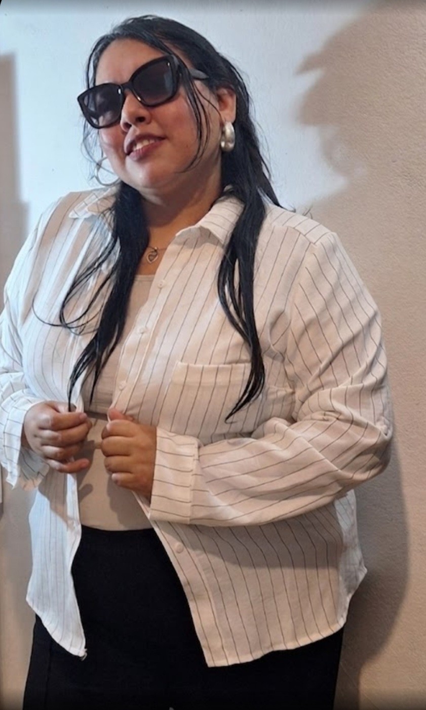 Camisa Dama Lino Cey Rayado - Imagen 3