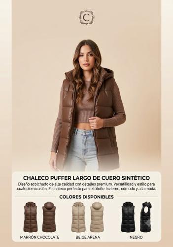 Chaleco Engomado con Piel