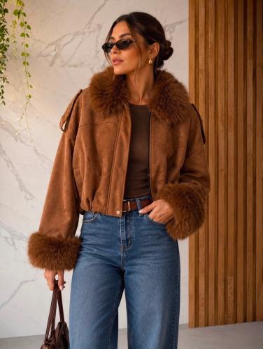 Campera Bomber Gamuza Cod:9022a