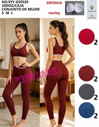 Conjunto  Calza Cintura Cruzada.  y Top