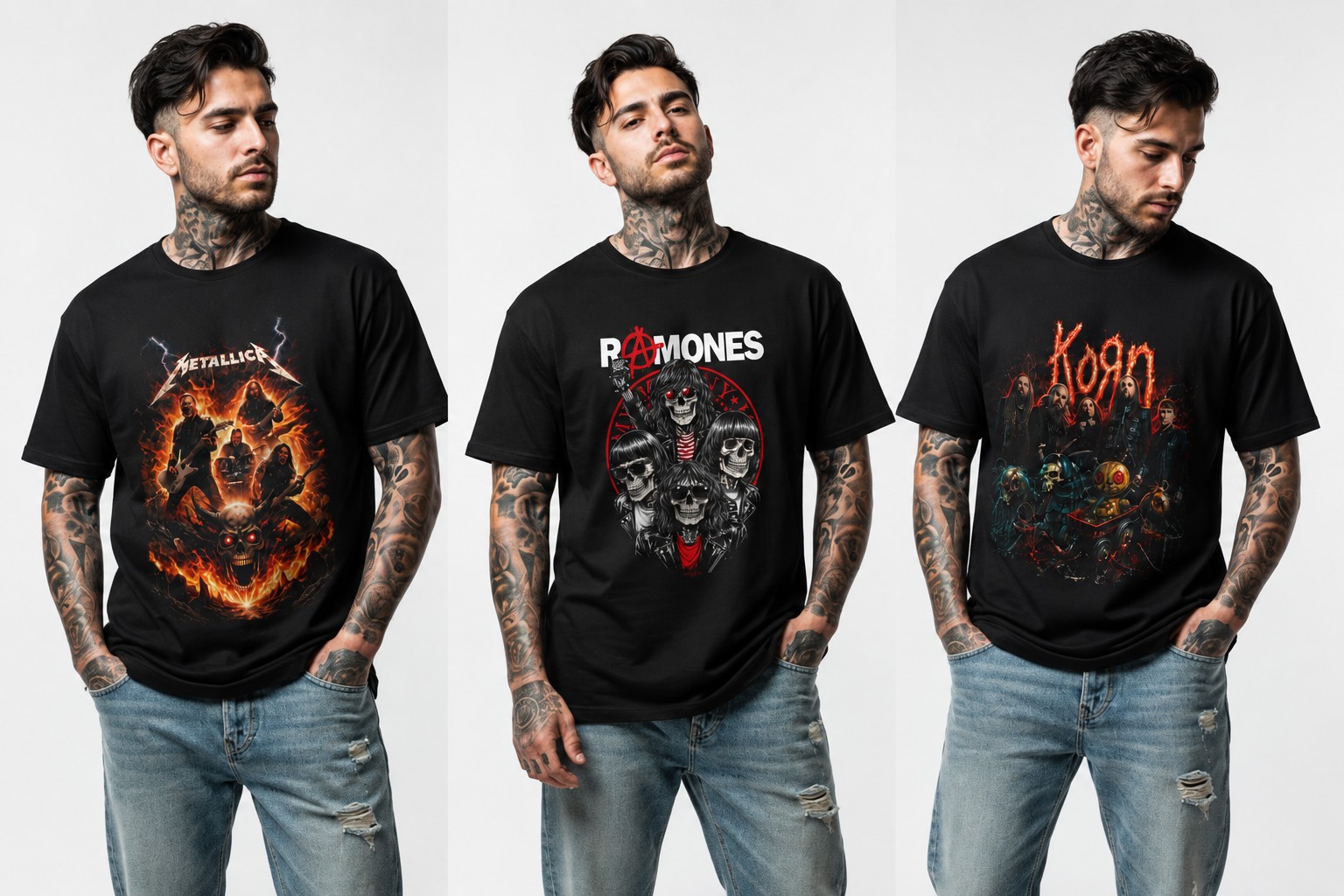 Remeras Slim Bandas de Rock - Imagen 2