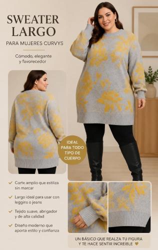 Sweaters Tejido Flor