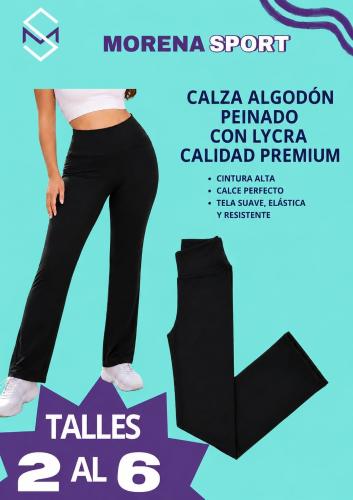 Calza Recta Algodón Peinado con Lycra