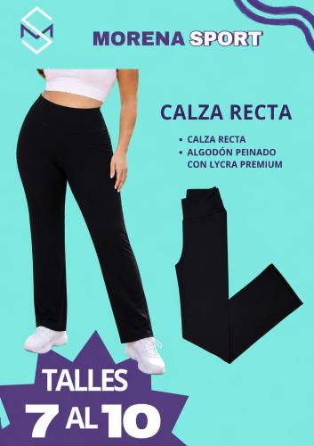Calza Recta Algodón Peinado con Lycra
