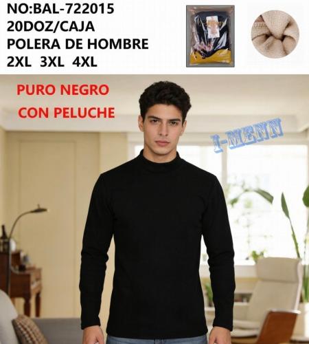 Polera Térmica Hombre Piel de Camello Negro